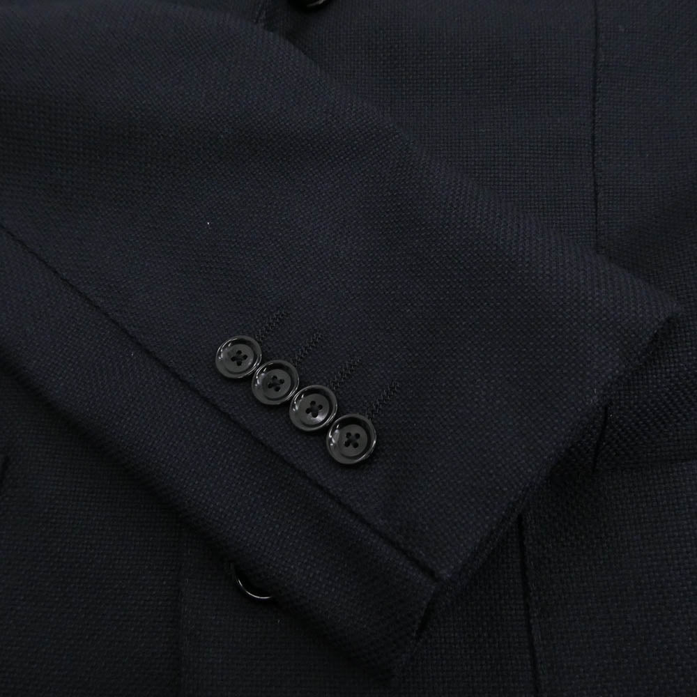 BEAMS ビームス BEAMSF ビームスエフ DORMEUIL ウール ソリッド ジャケット ダークネイビー系 46【中古】