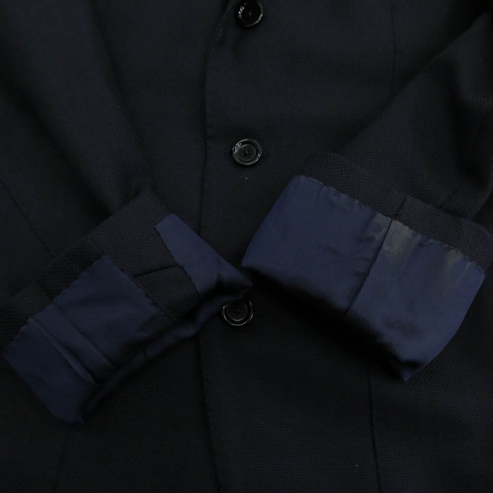 BEAMS ビームス BEAMSF ビームスエフ DORMEUIL ウール ソリッド ジャケット ダークネイビー系 46【中古】