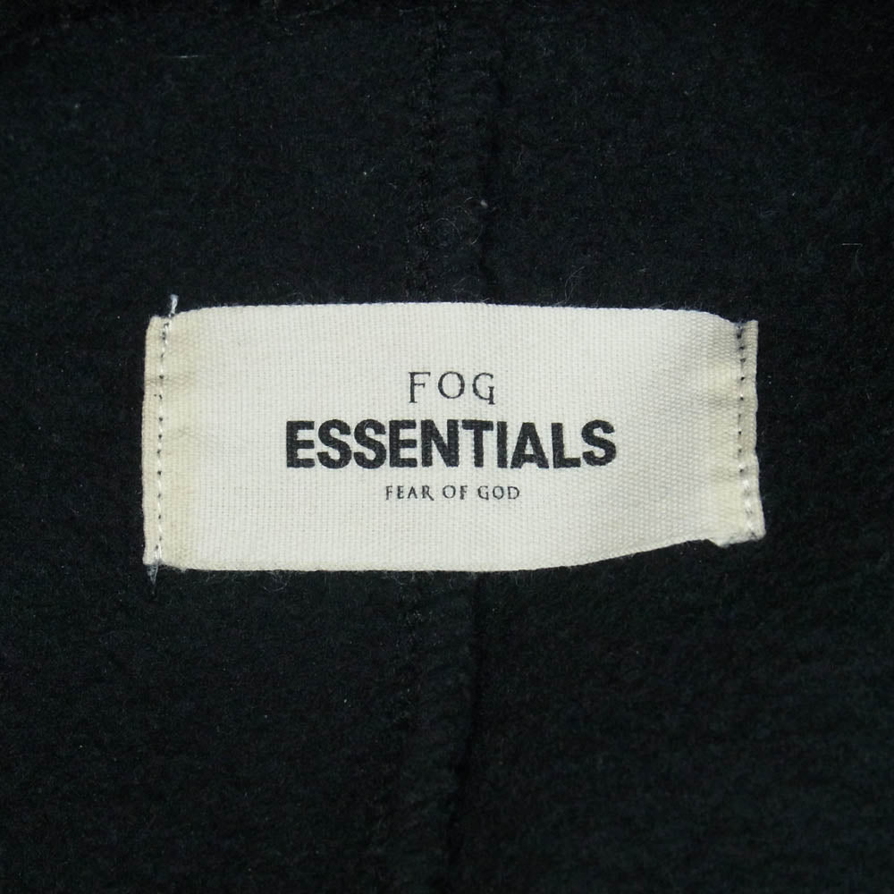 FEAR OF GOD フィアオブゴッド ESSENTIALS エッセンシャルズ ロゴプリント 裏地フリース スウェットパンツ ブラック系 S【中古】