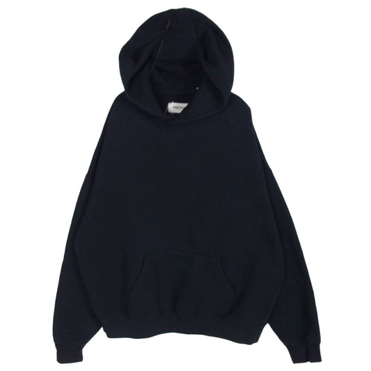 FEAR OF GOD フィアオブゴッド ESSENTIALS エッセンシャルズ バックロゴプリント プルオーバー パーカー ブラック系 S【中古】