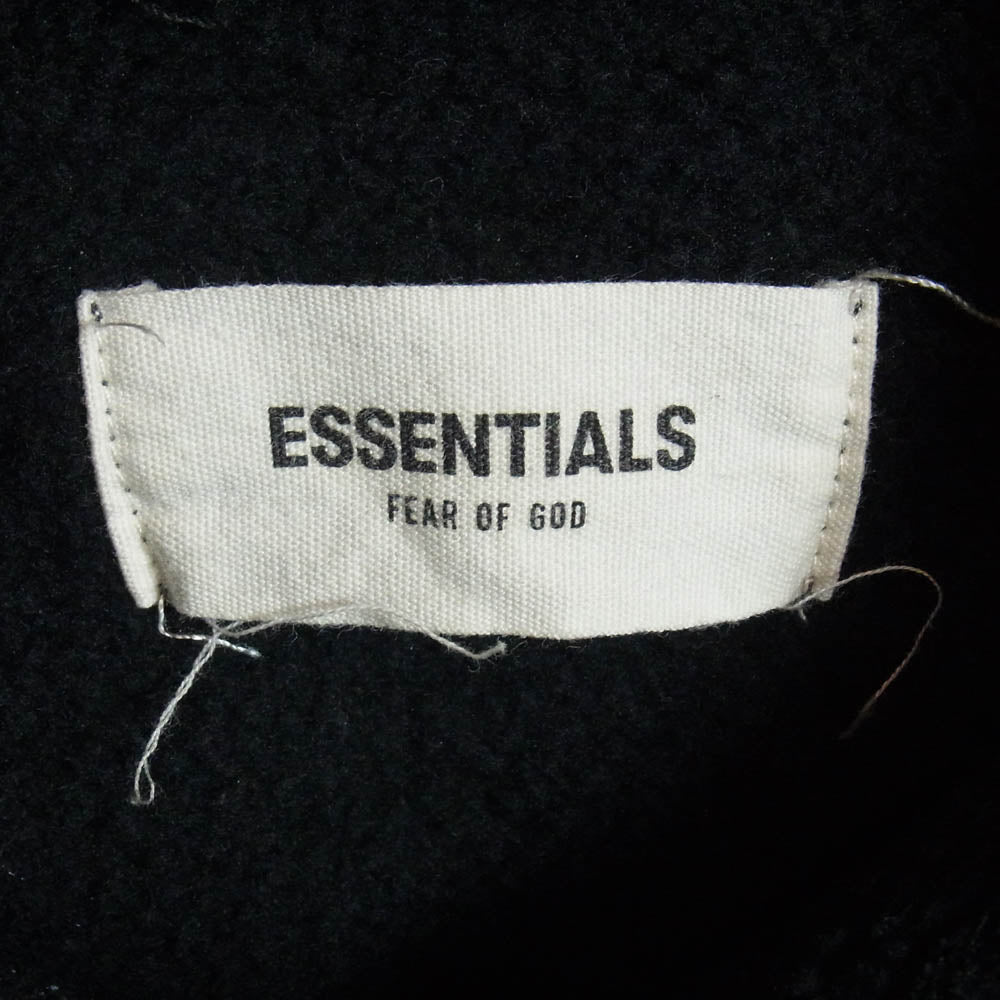 FEAR OF GOD フィアオブゴッド ESSENTIALS エッセンシャルズ バックロゴプリント プルオーバー パーカー ブラック系 S【中古】