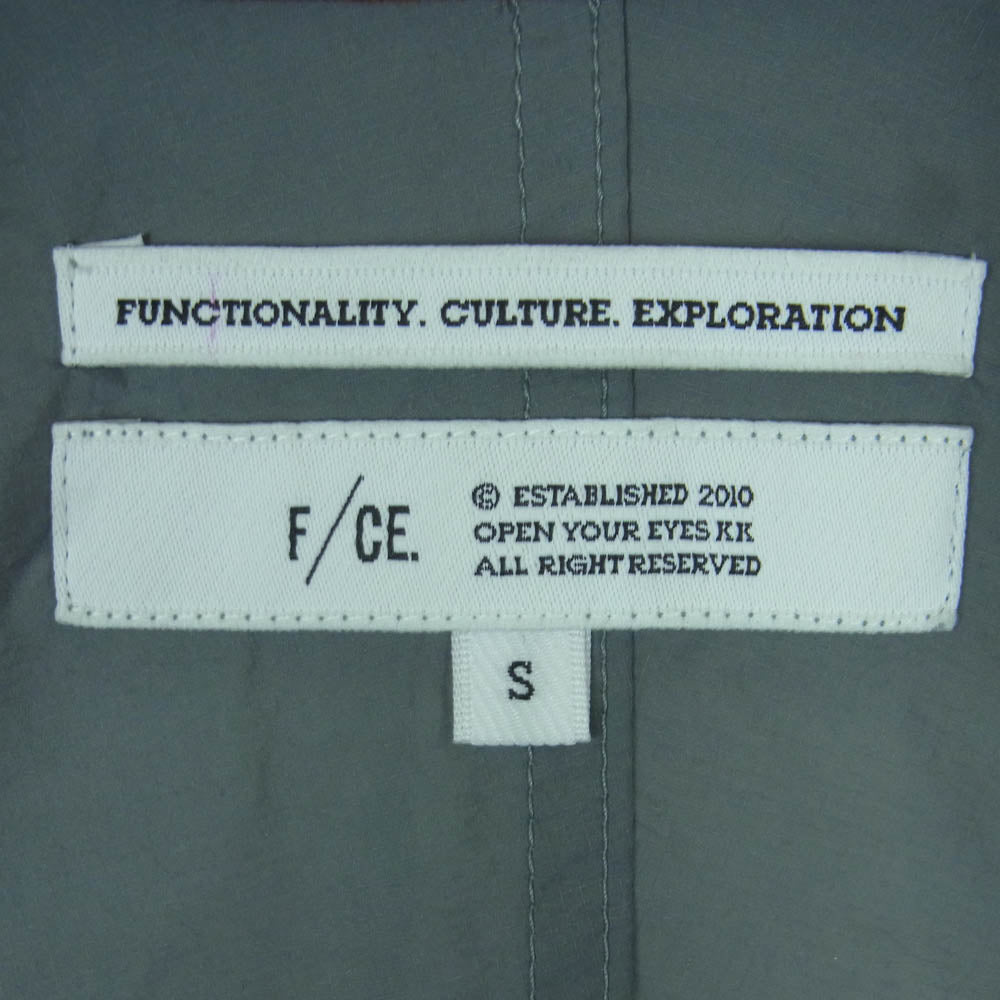 F/CE エフ シーイー FPA08242U0003 LIGHTWEIGHT LONG COVERALLS ライトウェイト ロング カバーオールズ ジャケット グレー系 S【中古】
