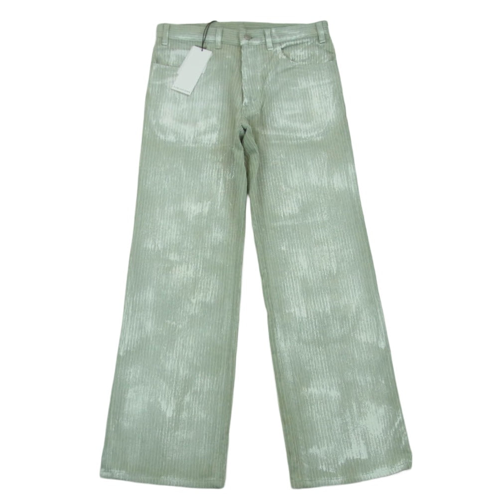 サブレーションズ SEC.14 S141419 SNOW CRACKING COATED CORDUROY PANTS スノークラッキング コーティング加工 コーデュロイ パンツ ライトグリーン系 SNOW MINT【美品】【中古】