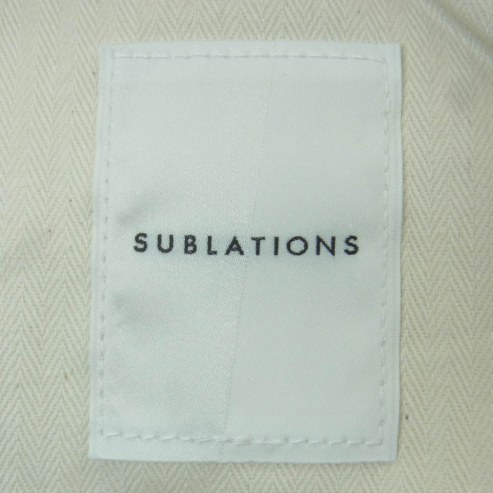 サブレーションズ SEC.14 S141419 SNOW CRACKING COATED CORDUROY PANTS スノークラッキング コーティング加工 コーデュロイ パンツ ライトグリーン系 SNOW MINT【美品】【中古】