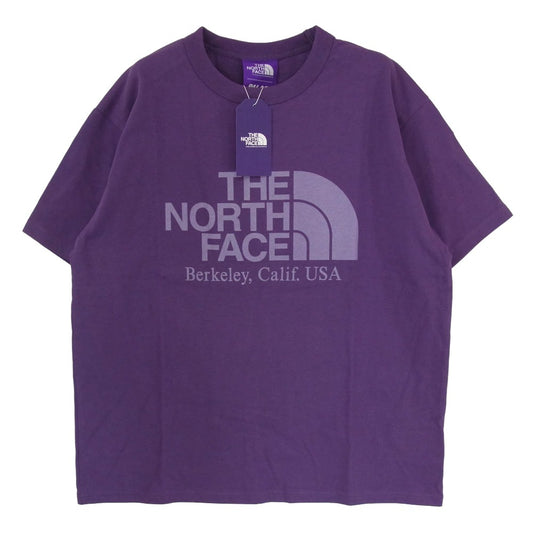 THE NORTH FACE ノースフェイス N25FH135 Purple Label Field Graphic Tee フィールドグラフィックプリント 半袖 Tシャツ パープル系 M【極上美品】【中古】