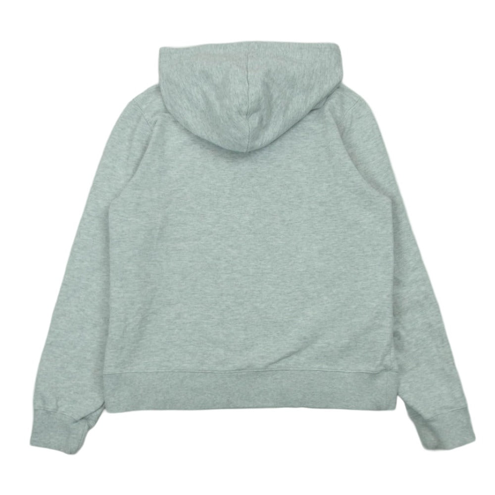 A.P.C. アーペーセー ロゴプリント プルオーバー パーカー フーディー ライトグレー系 XS【中古】