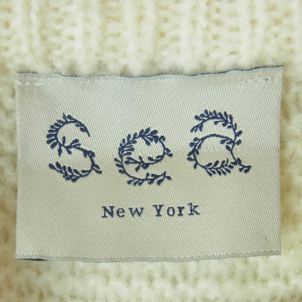 シーニューヨーク AW14-206 モヘヤ ハイネック ニット セーター 中国製 オフホワイト系 XS【中古】