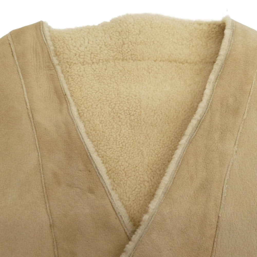 オープニングセレモニー リアルムートン リバーシブルコート ベージュ系 S【中古】