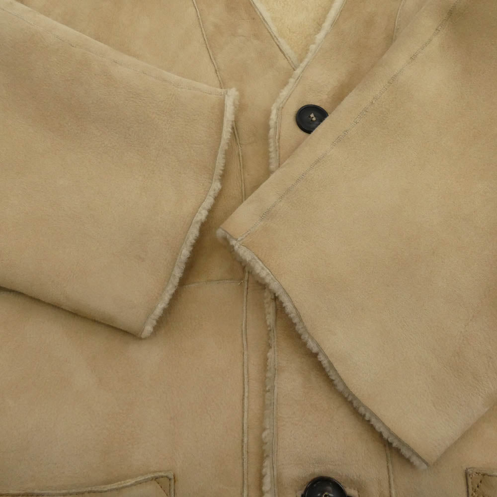 オープニングセレモニー リアルムートン リバーシブルコート ベージュ系 S【中古】