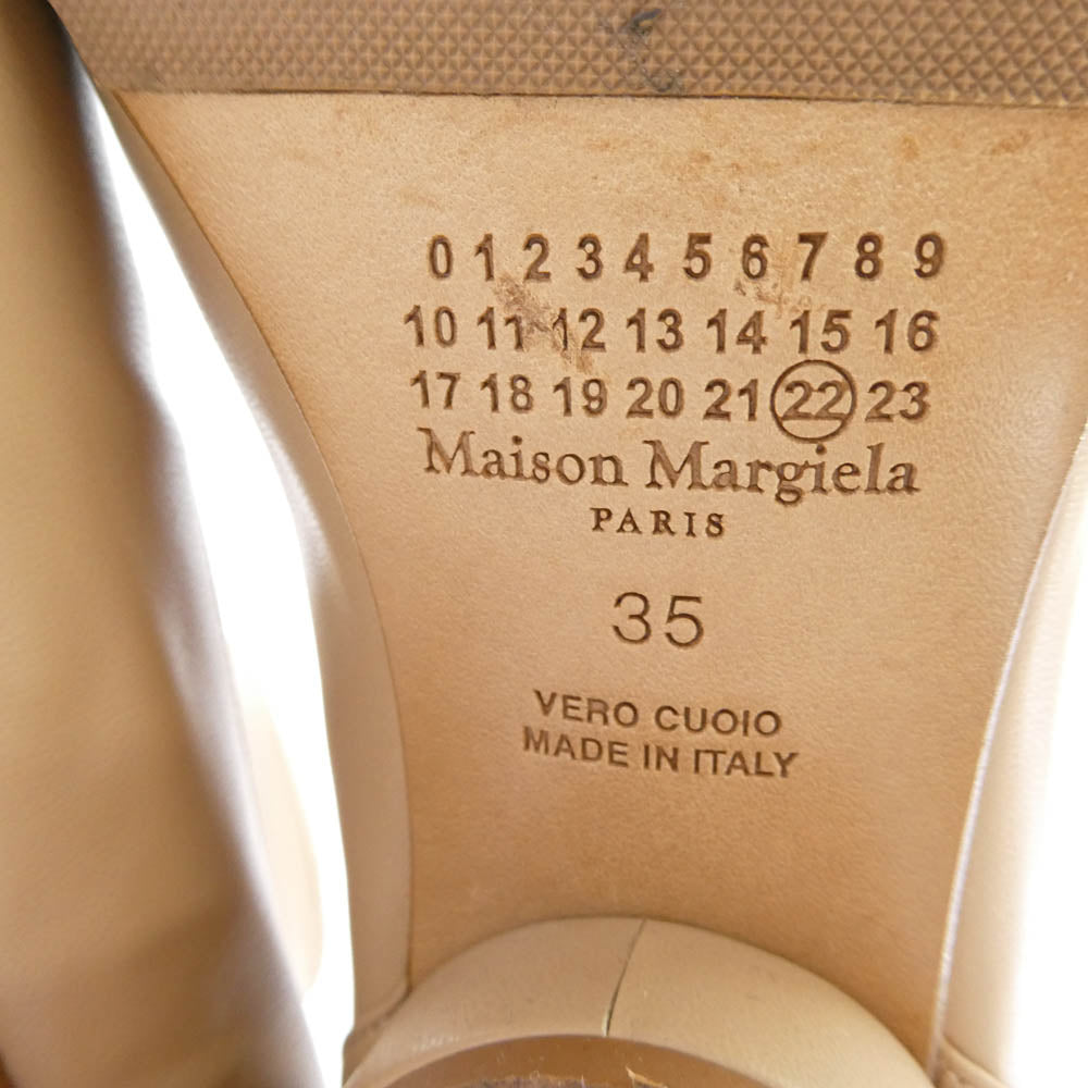 MAISON MARGIELA メゾンマルジェラ 20SS S58WU0270 22ライン TABI 足袋ブーツ タビブーツ ベージュ系 35【中古】