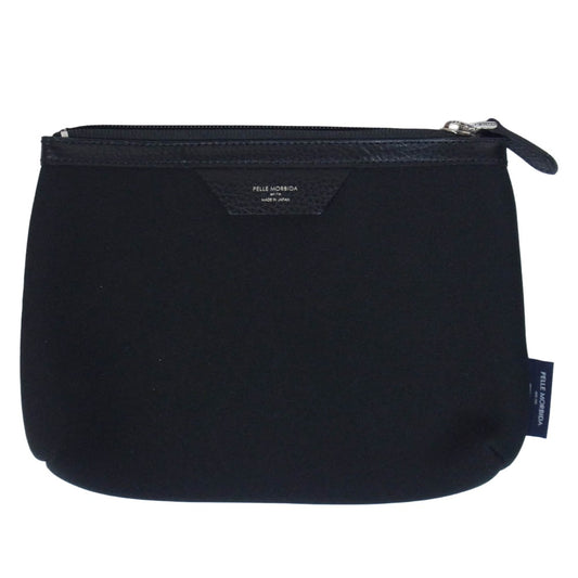 PELLE MORBIDA ペッレモルビダ チンクエテッレ ポーチ クラッチバッグ ブラック系【中古】