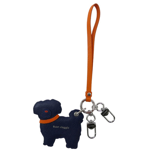 PELLE MORBIDA ペッレモルビダ Barca バルカ NOBLEDOG ドッグ チャーム ネイビー系【中古】