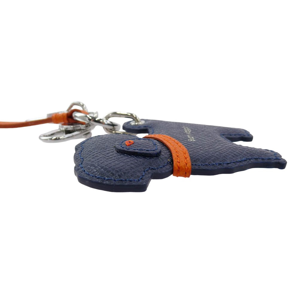 PELLE MORBIDA ペッレモルビダ Barca バルカ NOBLEDOG ドッグ チャーム ネイビー系【中古】