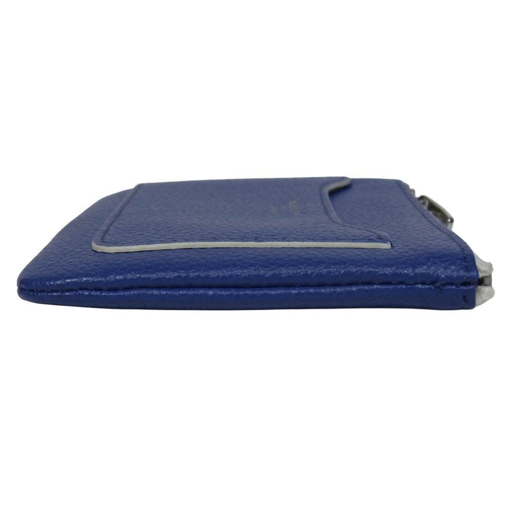 PELLE MORBIDA ペッレモルビダ レザー コインケース ポーチ ブルー系【中古】