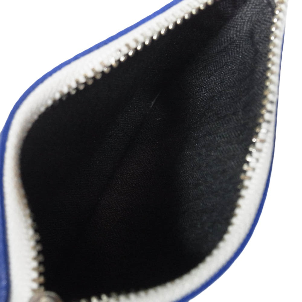 PELLE MORBIDA ペッレモルビダ レザー コインケース ポーチ ブルー系【中古】