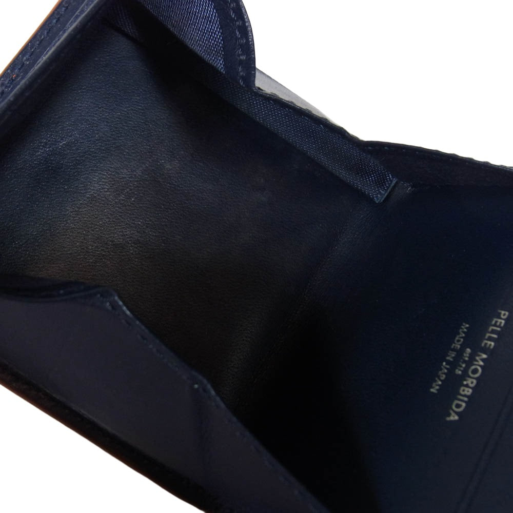 PELLE MORBIDA ペッレモルビダ レザー コインケース オレンジ系【中古】