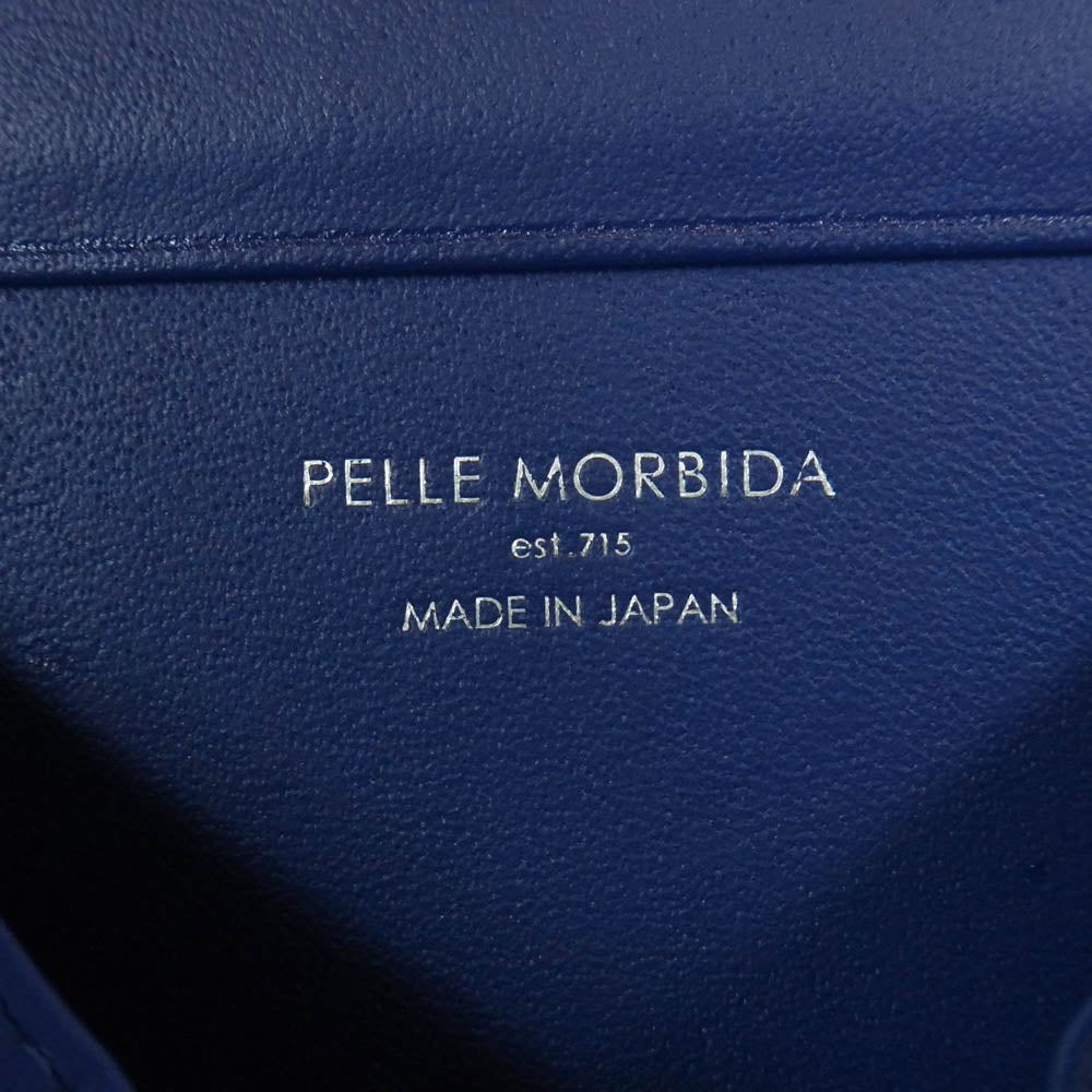 PELLE MORBIDA ペッレモルビダ レザー コインケース ブルー系【中古】