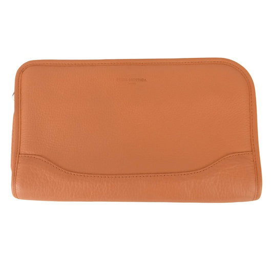 PELLE MORBIDA ペッレモルビダ PMO-MB035 レザー クラッチ バッグ 牛革 日本製 オレンジ系 ORANGE【中古】