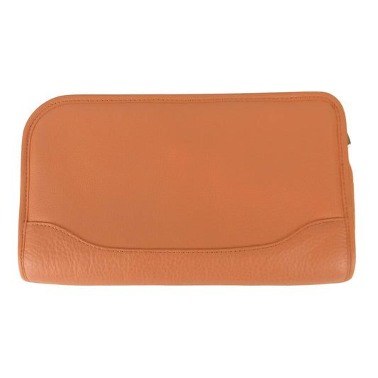 PELLE MORBIDA ペッレモルビダ PMO-MB035 レザー クラッチ バッグ 牛革 日本製 オレンジ系 ORANGE【中古】