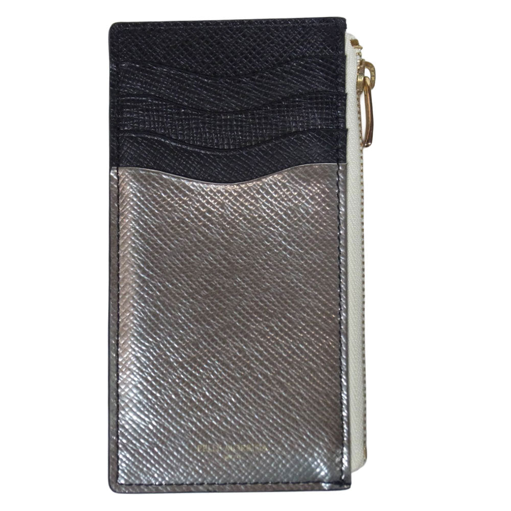 PELLE MORBIDA ペッレモルビダ Barca バルカ フラグメントケース レザー コインケース カードケース ミニウォレット ブラック系【中古】