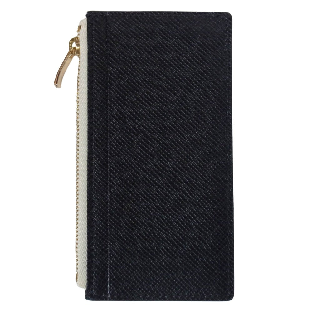 PELLE MORBIDA ペッレモルビダ Barca バルカ フラグメントケース レザー コインケース カードケース ミニウォレット ブラック系【中古】