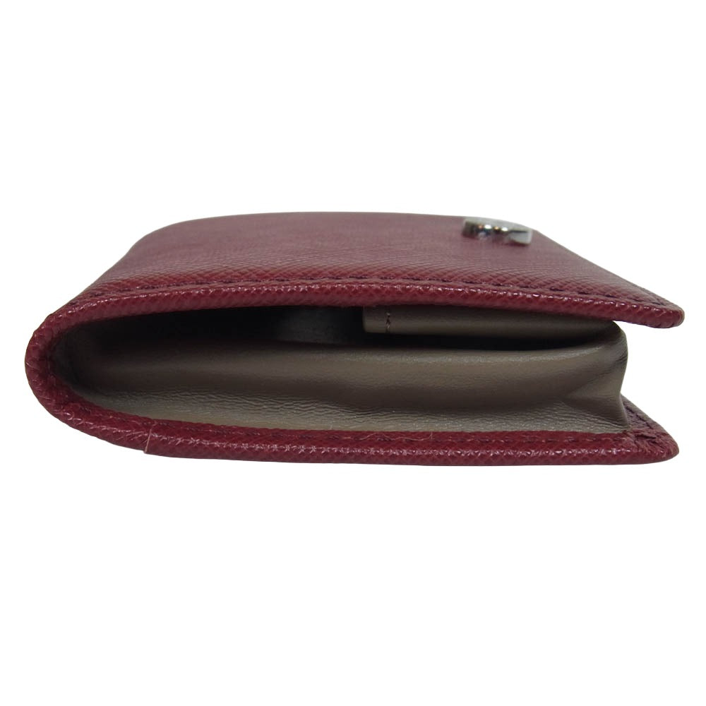 PELLE MORBIDA ペッレモルビダ PMO-BA109 レザー コインケース WINE【美品】【中古】