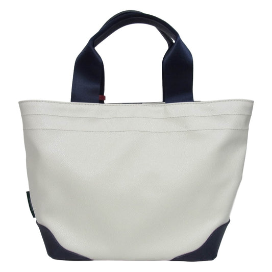 PELLE MORBIDA ペッレモルビダ Golf ゴルフ レザー トート ハンド バッグ ホワイト系【中古】