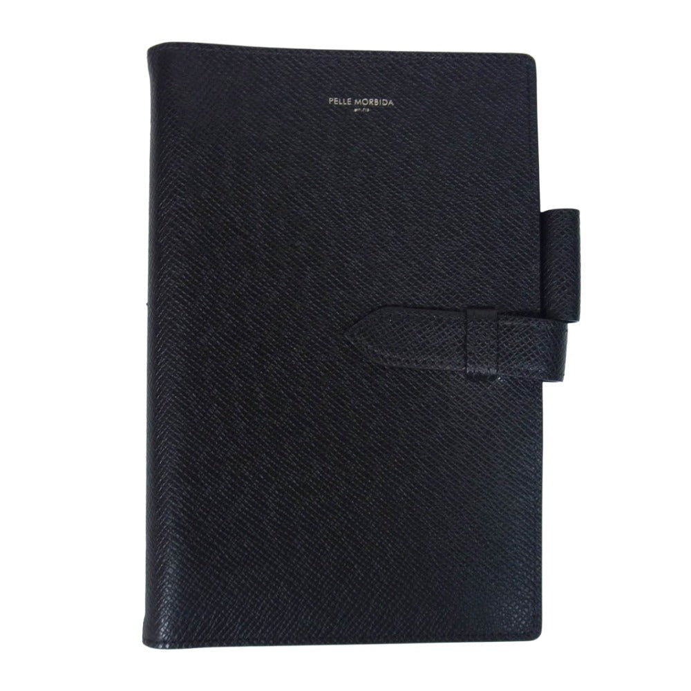 PELLE MORBIDA ペッレモルビダ PMO-BA332 レザー 手帳カバー ケース ブラック系【中古】