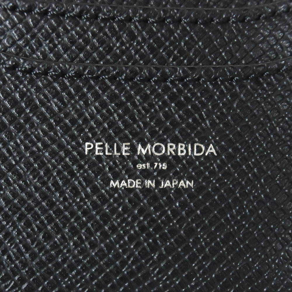 PELLE MORBIDA ペッレモルビダ PMO-BA332 レザー 手帳カバー ケース ブラック系【中古】