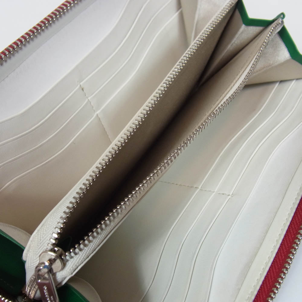 PELLE MORBIDA ペッレモルビダ PMO-CSBA311 ラウンドジップ レザー ウォレット 長財布 ミディアム レッド系【中古】