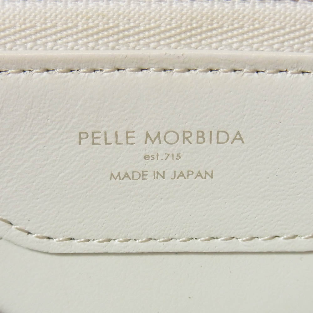 PELLE MORBIDA ペッレモルビダ PMO-CSBA311 ラウンドジップ レザー ウォレット 長財布 ミディアム レッド系【中古】