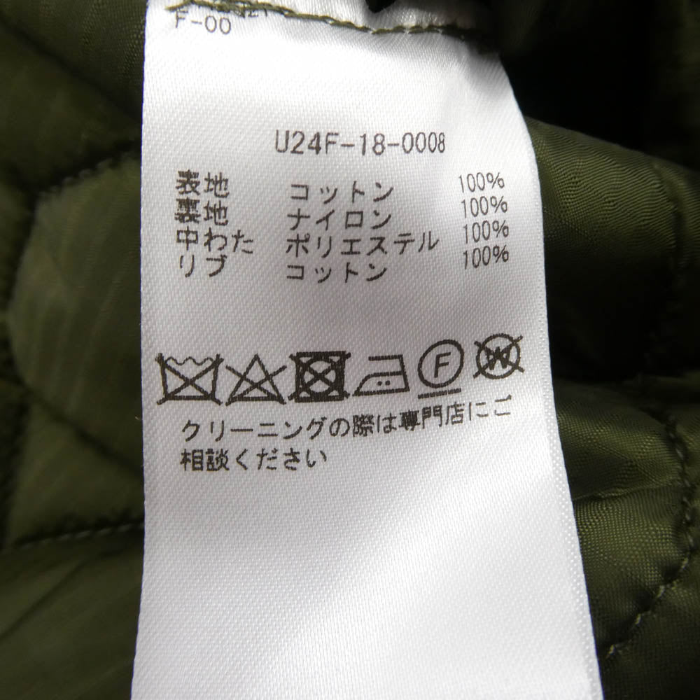 アンライクリー 24AW U24F-18-0006 Reversible Tankers Jacket リバーシブル タンカース ジャケット ブルゾン グリーン系 L【中古】