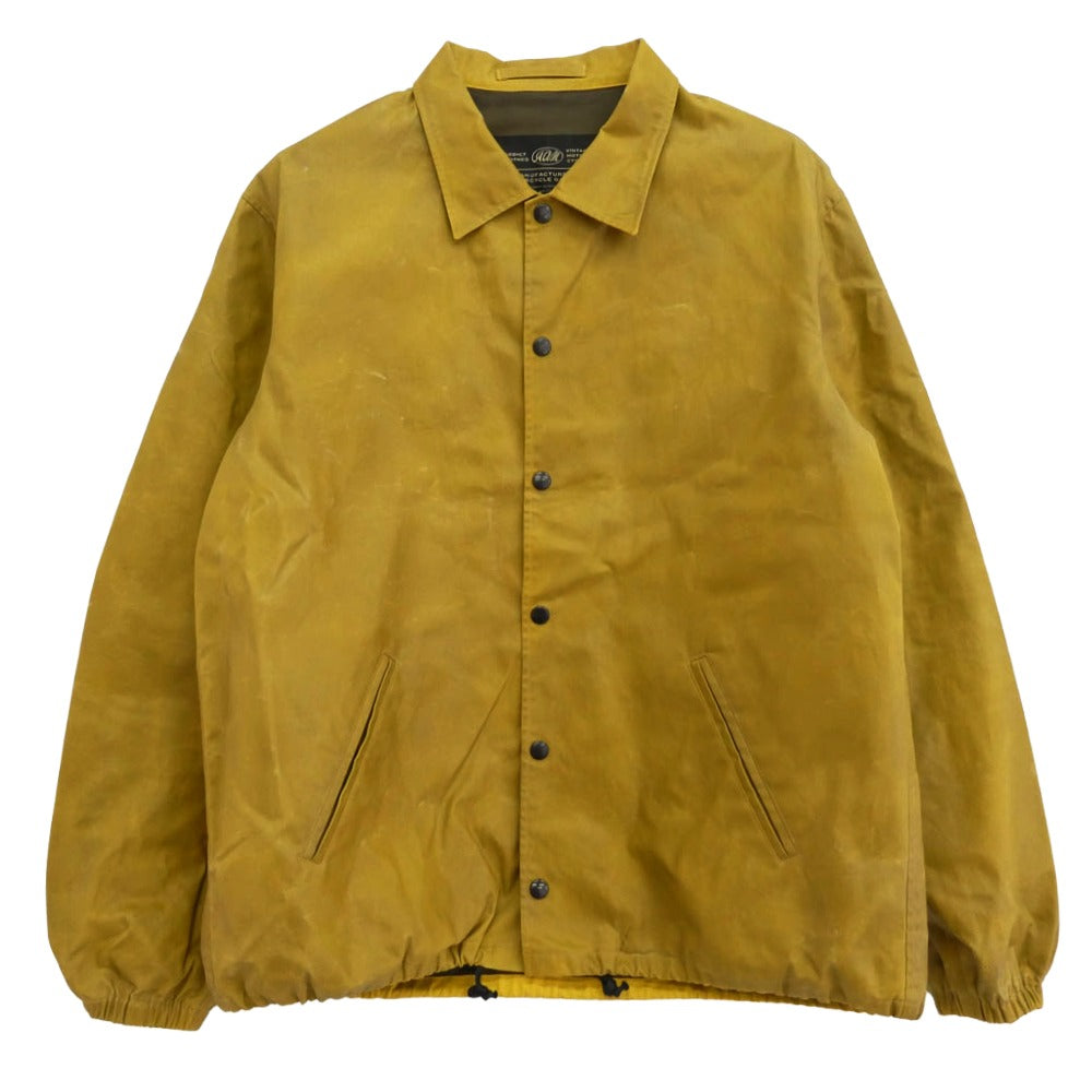 ADDICT CLOTHES アディクトクローズ WAXED COTTON COACH JACKET ワックス コットン コーチ ジャケット イエロー系 44【中古】
