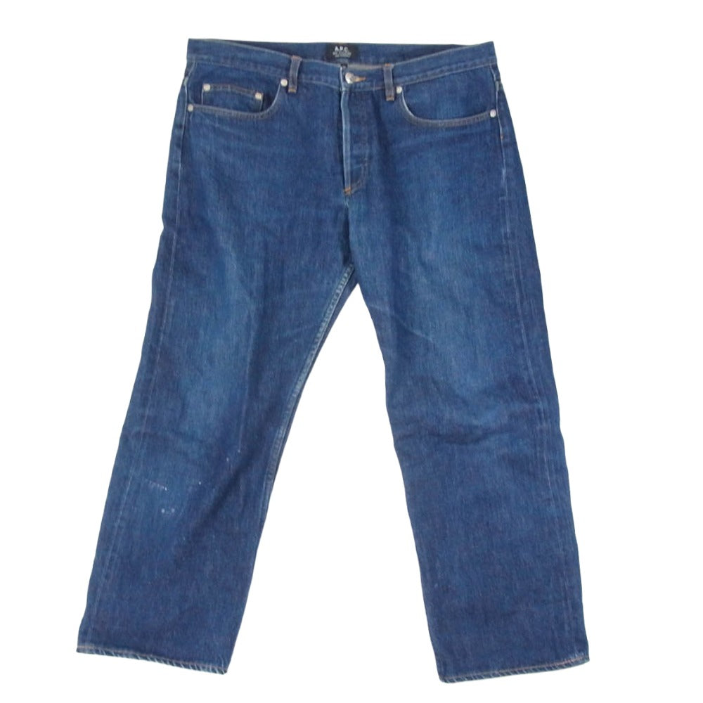 A.P.C. アーペーセー new standard セルビッチ ボタンフライ デニム パンツ インディゴブルー系 36【中古】