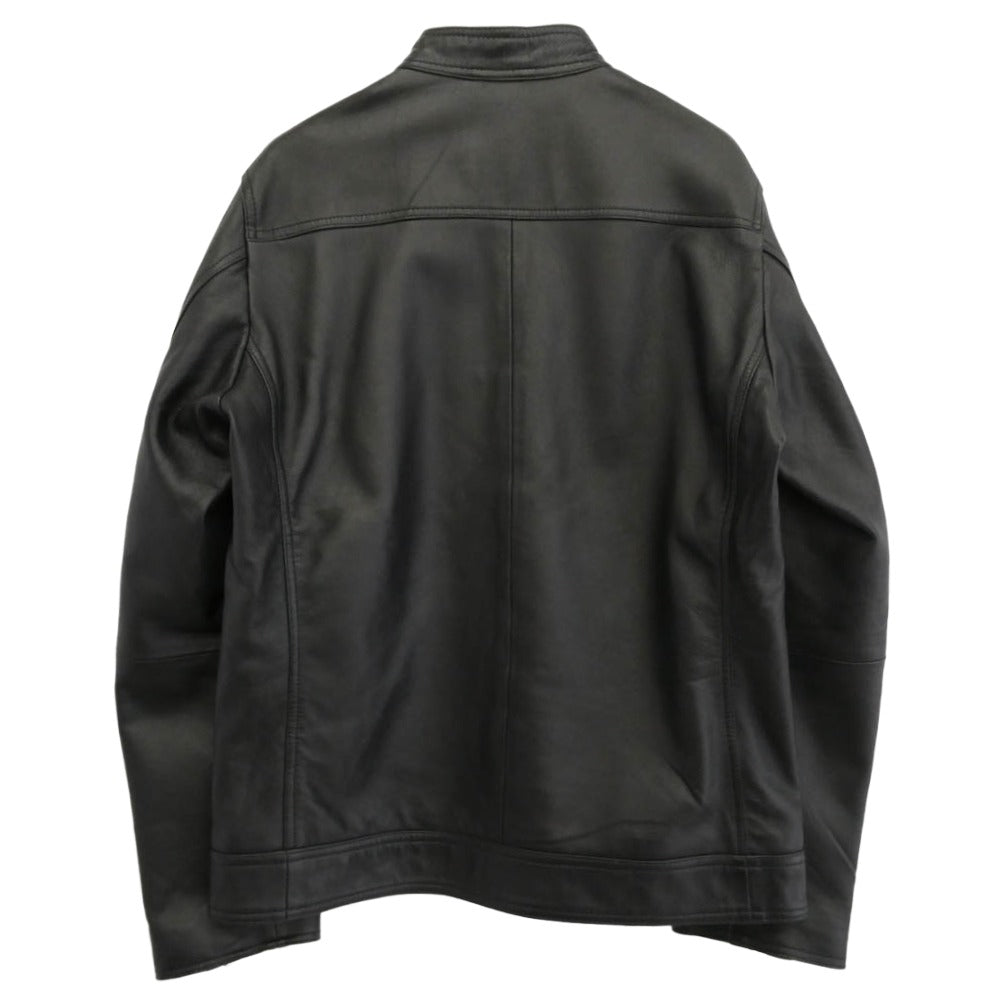 UNITED ARROWS ユナイテッドアローズ 6225-699-0819 A DAY IN THE LIFE 羊皮 ラムレザー シングルライダース ジャケット ブラック系 L【美品】【中古】