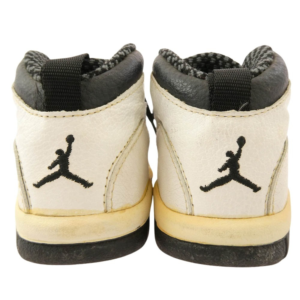 NIKE ナイキ 150216-101 【観賞用】 AIR BABY JORDAN 10 エア ベビー ジョーダン キッズ 子供用 スニーカー ホワイト系 ブラック系 14cm【中古】