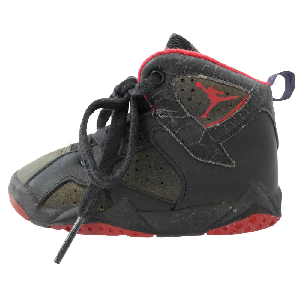 NIKE ナイキ 150009-061 【観賞用】 AIR BABY JORDAN 7 エア ベビー ジョーダン キッズ 子供用 スニーカー ブラック系 12cm【中古】