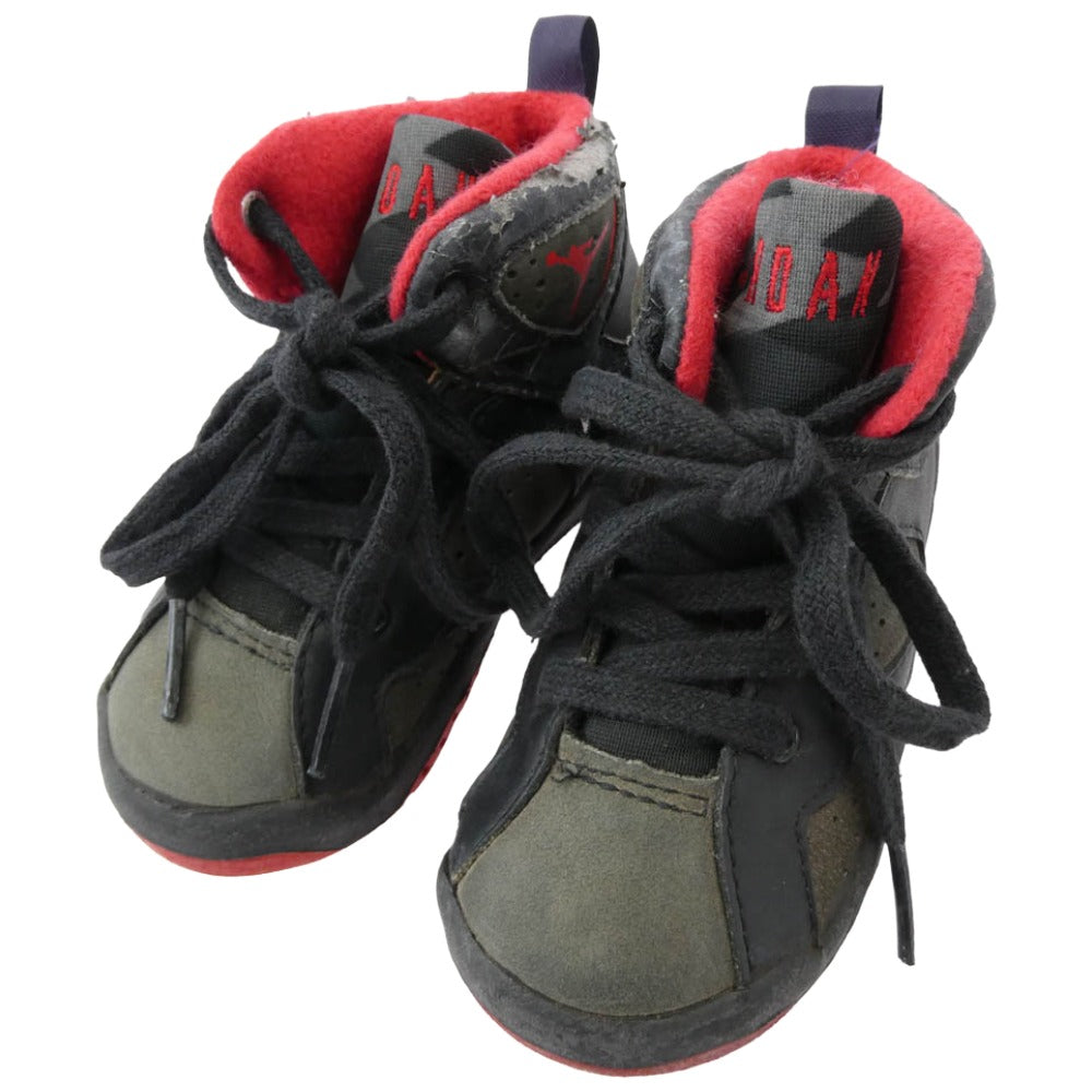 NIKE ナイキ 150009-061 【観賞用】 AIR BABY JORDAN 7 エア ベビー ジョーダン キッズ 子供用 スニーカー ブラック系 12cm【中古】