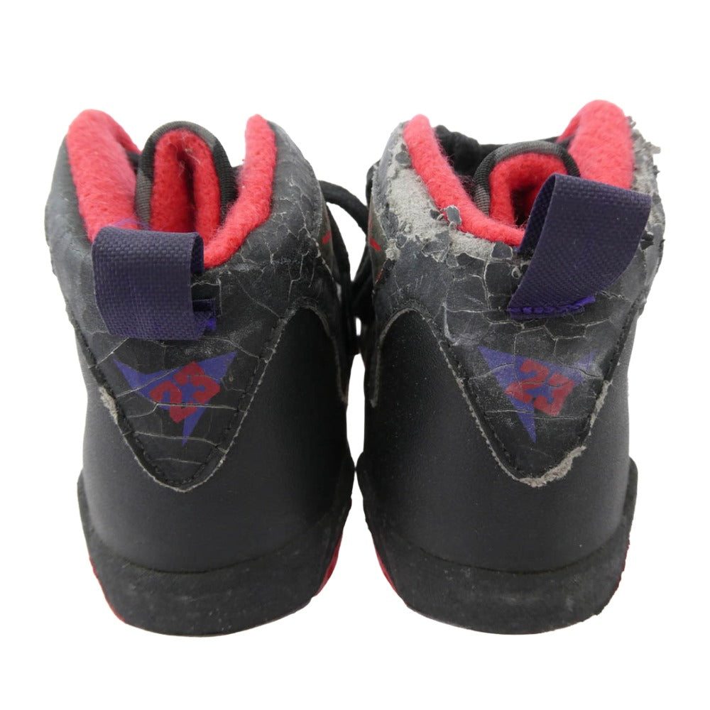 NIKE ナイキ 150009-061 【観賞用】 AIR BABY JORDAN 7 エア ベビー ジョーダン キッズ 子供用 スニーカー ブラック系 12cm【中古】