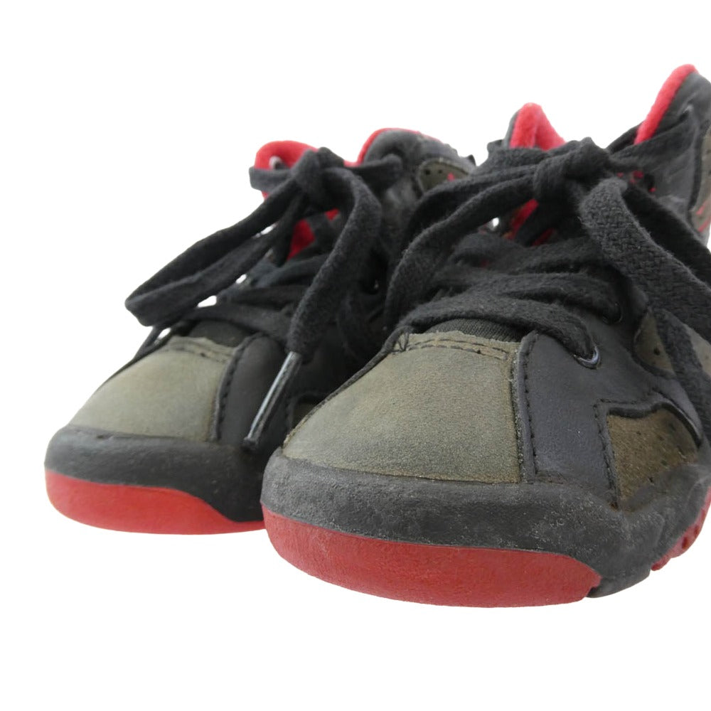 NIKE ナイキ 150009-061 【観賞用】 AIR BABY JORDAN 7 エア ベビー ジョーダン キッズ 子供用 スニーカー ブラック系 12cm【中古】