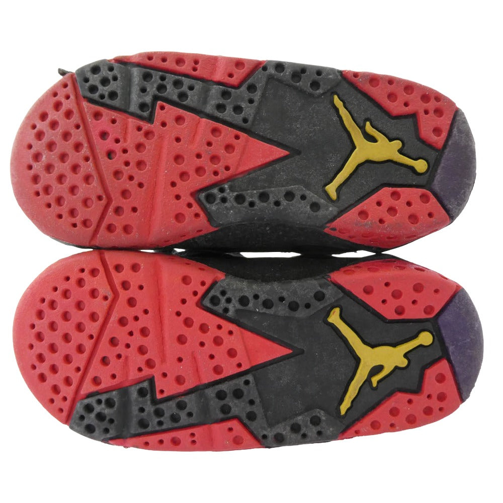 NIKE ナイキ 150009-061 【観賞用】 AIR BABY JORDAN 7 エア ベビー ジョーダン キッズ 子供用 スニーカー ブラック系 12cm【中古】