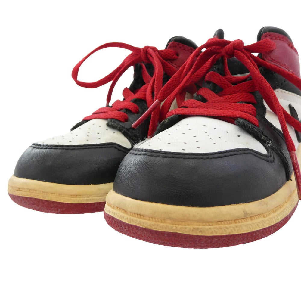 NIKE ナイキ 315913-102 Air Jordan 1 Retro TD Old Love エアジョーダン 1 レトロ オールド ラブ キッズ 子供用 スニーカー ブラック系 14cm【中古】