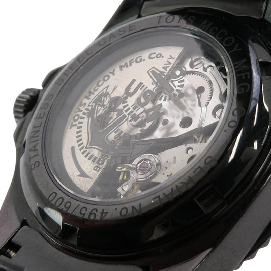 TOY'S McCOY トイズマッコイ 600個限定 FELIX THE CAT フィリックス USN ミリタリー ダイバーズ ウォッチ 機械式自動巻き ブラック系【中古】