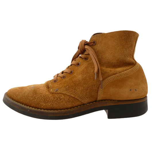 The REAL McCOY'S ザリアルマッコイズ W-155 QM-19636 REAL McQUEEN マックイーン スエード レースアップ ブーツ ブラウン系 8E【中古】