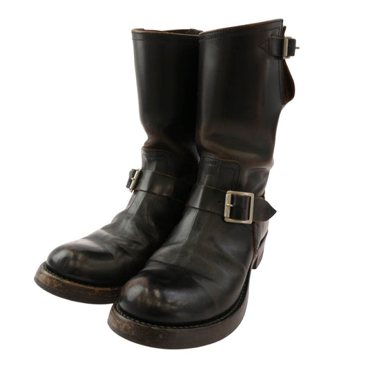 The REAL McCOY'S ザリアルマッコイズ #4031 BUCO ブコ ENGINEER BOOTS ホースハイド エンジニア ブーツ ブラック系 7.5D【中古】
