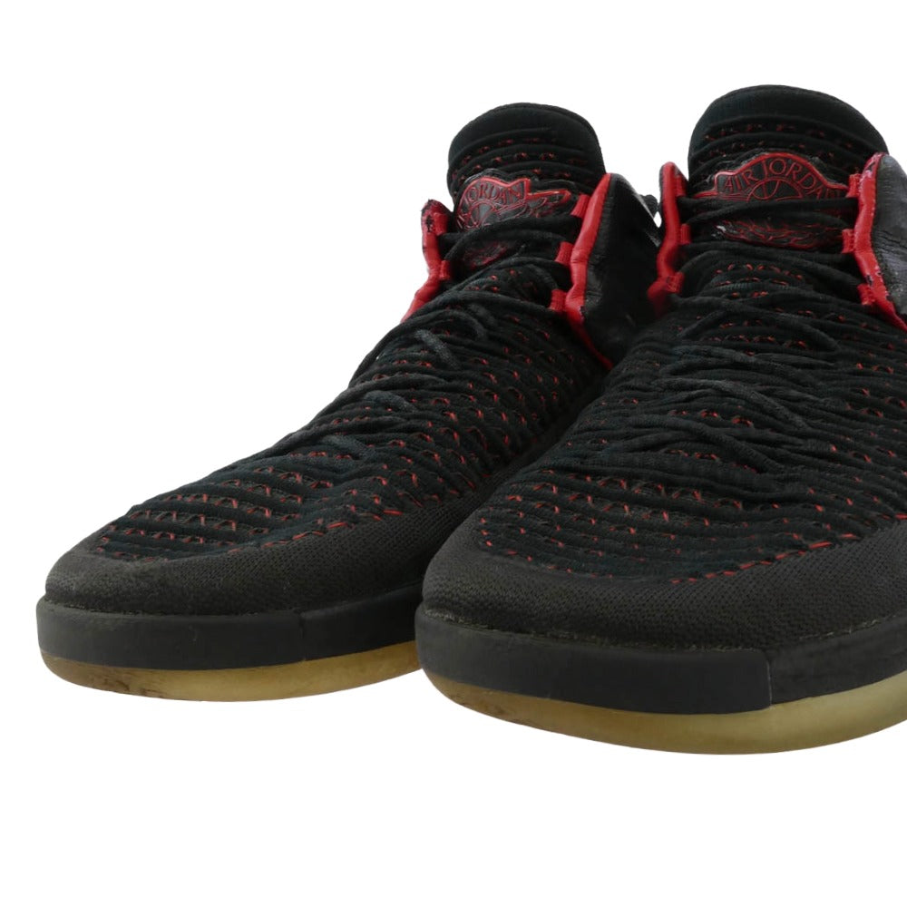NIKE AIR JORDAN ナイキ ジョーダン ah3348-001 AIR JORDAN XXXII PF BLACK UNIVERSITY RED JORDAN BRAND ジョーダンブランド スニーカー バスケットボールシューズ ブラック系 30cm【中古】