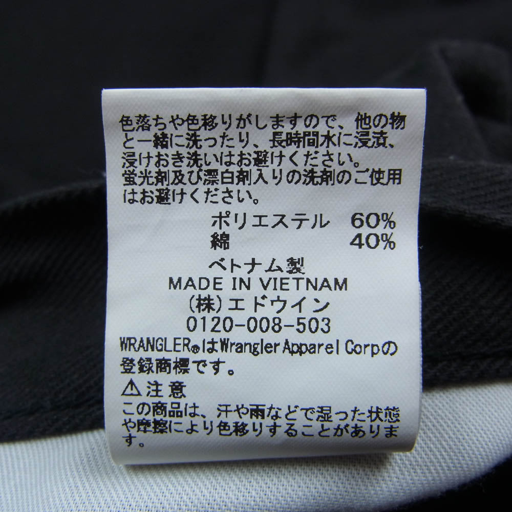 WACKO MARIA ワコマリア WS0166 × WRANGLER ラングラー WRANCHER DRESS JEANS ランチャード ドレス ジーンズ パンツ チャコール系 L【中古】
