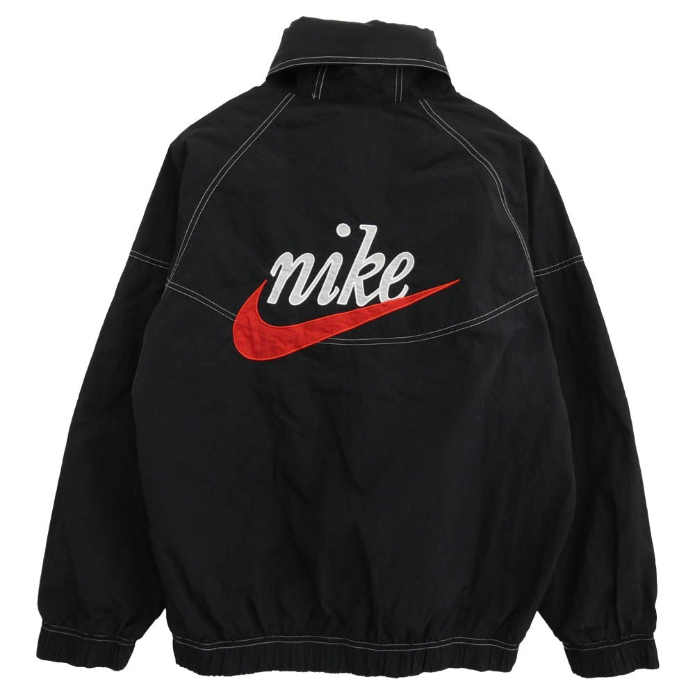 NIKE ナイキ DM6861-010 AS M NSW WR LND HZ HD JKT SW5 ロゴ刺繍 ナイロン ハーフジップ ジャケット ブラック系 XL【中古】
