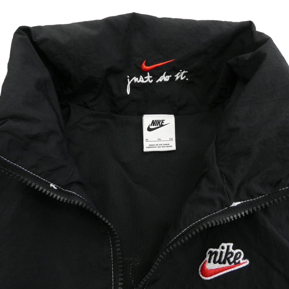 NIKE ナイキ DM6861-010 AS M NSW WR LND HZ HD JKT SW5 ロゴ刺繍 ナイロン ハーフジップ ジャケット ブラック系 XL【中古】