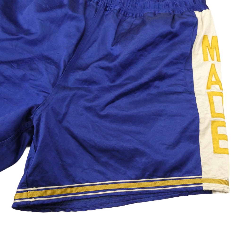 HUMAN MADE ヒューマンメイド 25SS HM29PT023 GYM SHORTS サイドロゴ ジム ショーツ ハーフパンツ ブルー系 L【中古】